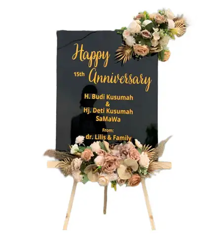 Papan Bunga Akrilik Penamping